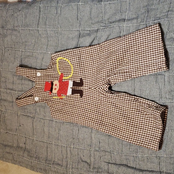 jcpenney Other - Vintage brown Buffalo check overalls